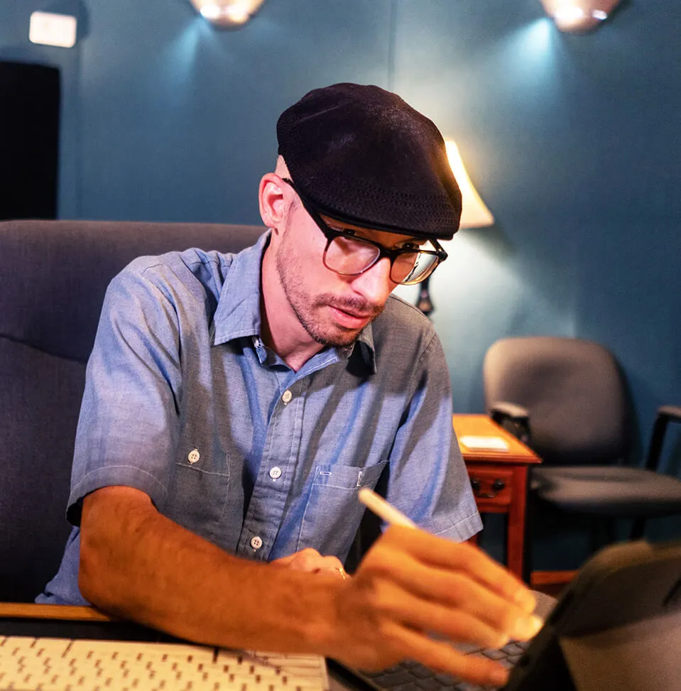 John Behrens, Nashville Audio Production Owner in the Studio