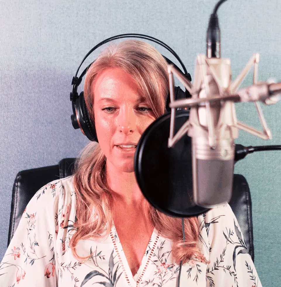 Female Narrator In the Nashville Audio Productions Studio